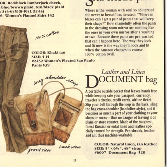 Vintage 1984 Banana Republic Bag sling purse - Picture 5 of 7